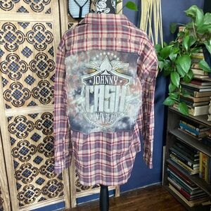 Johnny Cash plaid Levi’s shirt